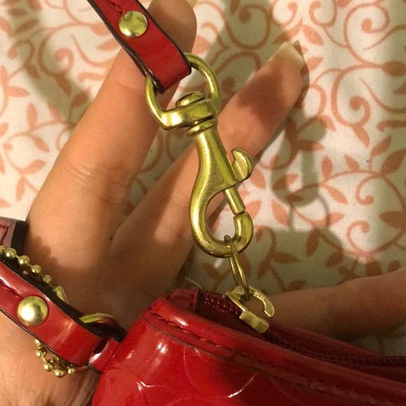 Coach Ruby Red Wristlet / Clutch - Picture 4 of 6